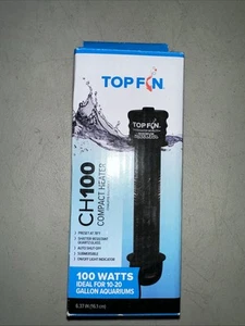 Topfin CH 100 compact heater 10-20 Gallon Aquariums SEALED NEW - Picture 1 of 4