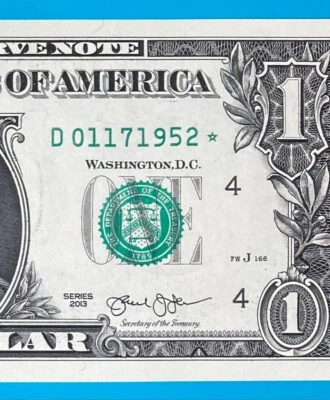 January 17, 1952 : D 01171952 * BIRTHDAY Note $1 One Dollar Bill *Uncirculated* - Image 1 of 3