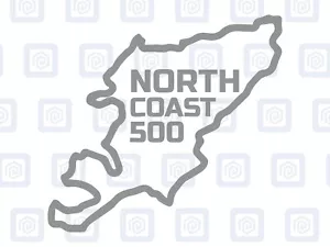 NC500 North Coast 500 Map Sticker Decal Graphic - Picture 1 of 11