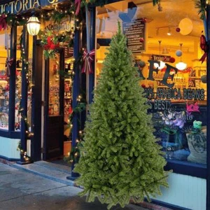 Hot 5 Types PVC Artificial Christmas Tree w/ Stand for Home Holiday Decor US - Picture 1 of 8