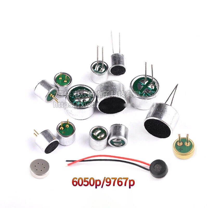 Omnidirectional Electret Condenser Microphone Cartridge Capsule 52dB All Size - Image 1 of 2