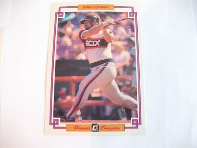 1984 DONRUSS CHAMPIONS GREG LUZINSKI # 13 BASEBALL CARD (WHITE SOX) - Image 1 of 2