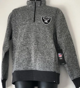 NFL Las Vegas Raiders 1/4 Zip Long Sleeve Shirt Men’s Embroidered Logo MSRP:$75 - Picture 1 of 11