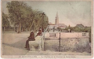 CPA 308 - Montpellier - Le Peyrou et le Clocher de Saint-Anne - Picture 1 of 2