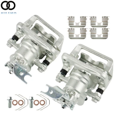 Par de 2 pinzas de freno traseras con soporte para Acura TSX 2008-2012 Honda Accord 2,4 L Foto 1 de 4