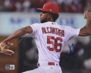 FOTO FIRMADA POR 8X10 BECKETT BF72158 SANDY ALCALTARA CARDINALS SANDY ALCALTARA CARDINALS - Imagen 1 de 2