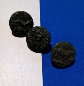 Anciens Boutons Venerie Equipage Poulpiquet à l'Abeille RL&F Paris Chasse - Picture 1 of 2