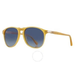 Persol PO9649S 204/S3 Sunglasses Miele Frame Polarized Gradient Blue 52mm - Picture 1 of 4