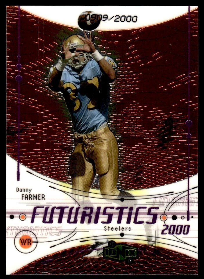 2000 UD Ionix Danny Farmer Rookie /2000 Pittsburgh Steelers #116 - Image 1 of 2