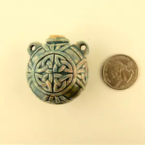 Bottiglia di olio Raku Celtic Trinity Knot, ciondolo, irlandese - Foto 1 di 4
