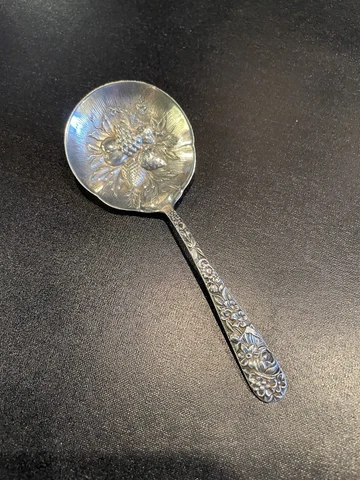 Antique Edwardian Sterling Silver Fruit Spoon Cover