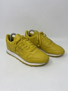 Reebok Classic Leather Toxic Yellow & Gum Women’s Size: 9 - Picture 1 of 12