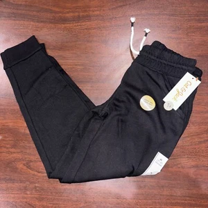 Cat & Jack Fleece Joggers Pants, Size Medium 7/8 Black - Picture 1 of 5