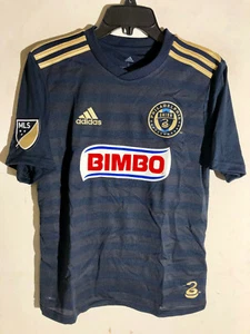 ADIDAS MLS JERSEY PHILADELPHIA UNION YOUTH SIZE BLUE L - Picture 1 of 2