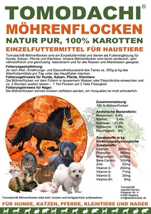 Möhrenflocken Hund BARF Gemüse Karottenflocken Vitamine fettarme Diät Hund 10kg - Bild 1 von 5