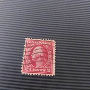 1919 2 Cent Red George Washington President U.S. POSTAGE STAMP #406 - Picture 1 of 2