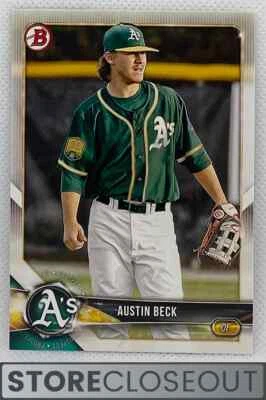 2018 Bowman Prospects #BP6 Austin Beck Oakland Athletics - Image 1 of 2