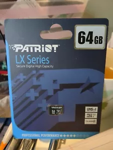 Patriot LX Series 64GB Micro SD Flash Memory - Picture 1 of 5