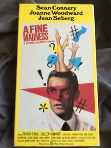 A Fine Madness (VHS, 1995) Sean Connery Joanne Woodward Jean Seberg Comedy - Picture 1 of 4