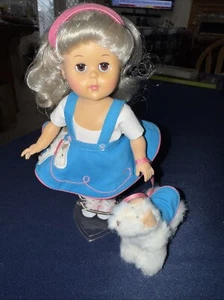 Vogue GINNY Sparky Skirt #9HP106 Doll With Dog Puppy On Leash - Picture 1 of 9