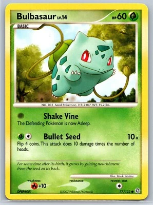 Bulbasaur - Secret Wonders 77/132 Kouki Saitou Diamond Pearl Pokemon 151 Card NM - Image 1 of 2