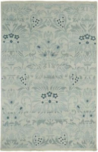 Handmade Wool Oriental Rug Transitional Floral Style Carpet Modern Spaces 5X7 ft - Picture 1 of 16
