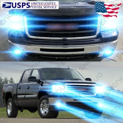 For GMC Sierra 1500 2500 3500 2007-2013 6X LED Headlight Hi Lo Fog Light Bulb GL - Image 1 of 4