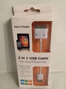 2 In 1 Usb Cable For iPad iPhone iPod - Picture 1 of 6