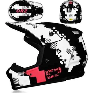 Casco de motocicleta todoterreno Mountain DH casco todoterreno cascos de pista de bicicleta ORZ - Imagen 1 de 42