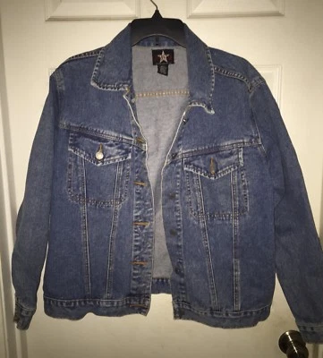 CHAQUETA JEANSTAR MUJER NUEVA SIN ETIQUETAS AZUL DENIM JEAN ABOTONADA 14/16 ESPALDA AJUSTABLE Foto 1 de 4