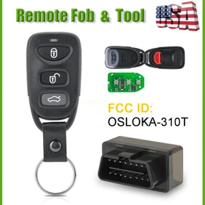 Replacement For 2006 - 2010 Hyundai Sonata Remote Key Fob 4 Button With Tool Kit - Picture 1 of 10