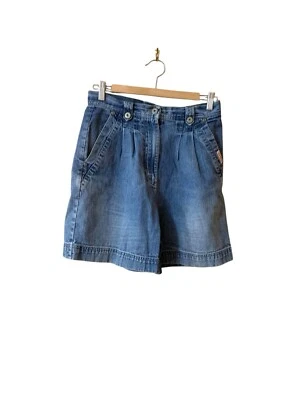 Pantalones Cortos Bill Blass Vintage Mamá Capris Denim Talla 6 6” Entrepierna C9 Foto 1 de 4