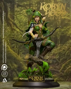 Robyn Hood Girl Sculpt(300mm)/3D Printed/Unpainted/Unassembled/Creative Geek - Picture 1 of 7