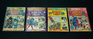 LOTE DE CÓMICS DE BRONCE SUPERMAN BATMAN 223 224 225 226 100 PÁGINAS MEJOR DEL MUNDO - Imagen 1 de 1
