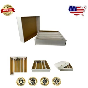 Large 5000-Count Card Storage Box - Durable & Lightweight Cardboard Protection - Picture 1 of 9