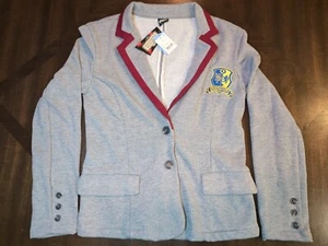 Women's Exclusive Beetlejuice Astrid XS Graphic Blazer Heather Gray FREE SHIP - Picture 1 of 6