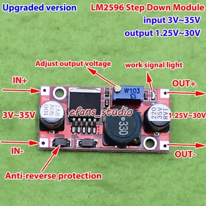 DC-DC Buck Step Down Adjustable Voltage Regulator 5-32V to 3.3V 5V 9V 12V 24V 3A - Picture 1 of 3
