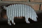 PIG CORRUGATED METAL SCULPTURE SIGN Rustic Country Primitive Kitchen Home Decor