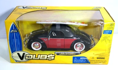 JADA V-DUBS 1949 Volkswagon Hebmuller Cabriolet 1:24 Scale Model NIB - Image 1 of 4