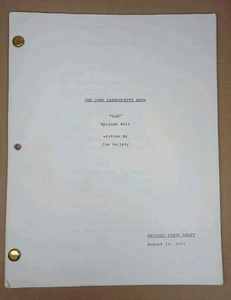 John Larroquette Show TV Script God First Draft 1993 Season 1 Episode #011 - Picture 1 of 9