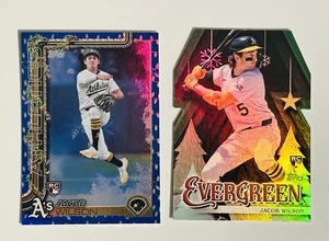 2025 Topps Holiday Jacob Wilson RC Lot. - Evergreen Stanz- und Weihnachtsbeleuchtung - Bild 1 von 2