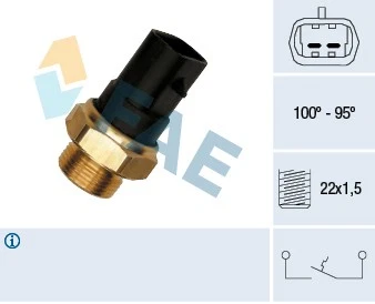 37280 FAE Temperature Switch, radiator fan for OPEL - Image 1 of 1
