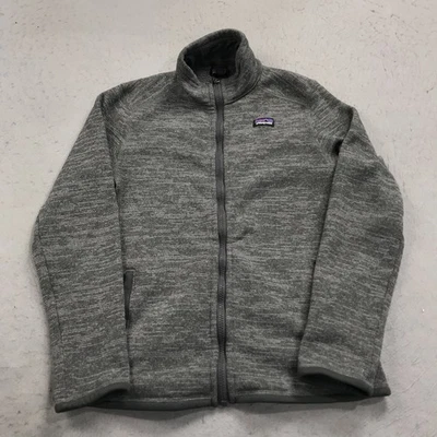 Patagonia Better Sweater Boys Kids XL Gray Fleece Jacket Full Zip Outdoor Logo - Image 1 of 4