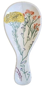 Anthropologie Dagny Cuchara Descanso Gres Flores Silvestres Botánico Pintado a Mano - Imagen 1 de 3