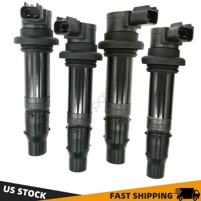 4PC 1RC-82310-00-00 F6T574 Ignition Coil Compatible Fit Yamaha YZF R1 2002-2014 — 第 1/4 张图片