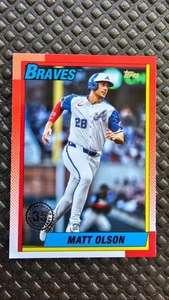 2025 Topps Baseball Series 1 Matt Olson 1990 35th Anniversary #T90-13 Insert - Bild 1 von 2