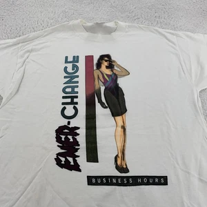 Vtg 90s Heat Color Changing Business Hours Beach Bikini Babe T-Shirt S/M Surf - Picture 1 of 11