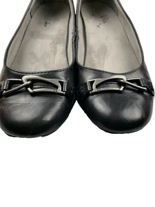 Life Stride Womens Black Velocity Memory Foam Slip On Flats Loafers Buckle 10 - Picture 1 of 8