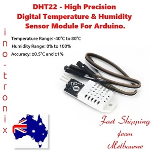 DHT22 – High Precision Temperature and Humidity Sensor module for Arduino - Picture 1 of 7