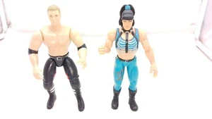 Jakks WWF WWE Bone Crunching 2 Tuff Series 1 Chyna & Triple H HHH LOT - Picture 1 of 3
